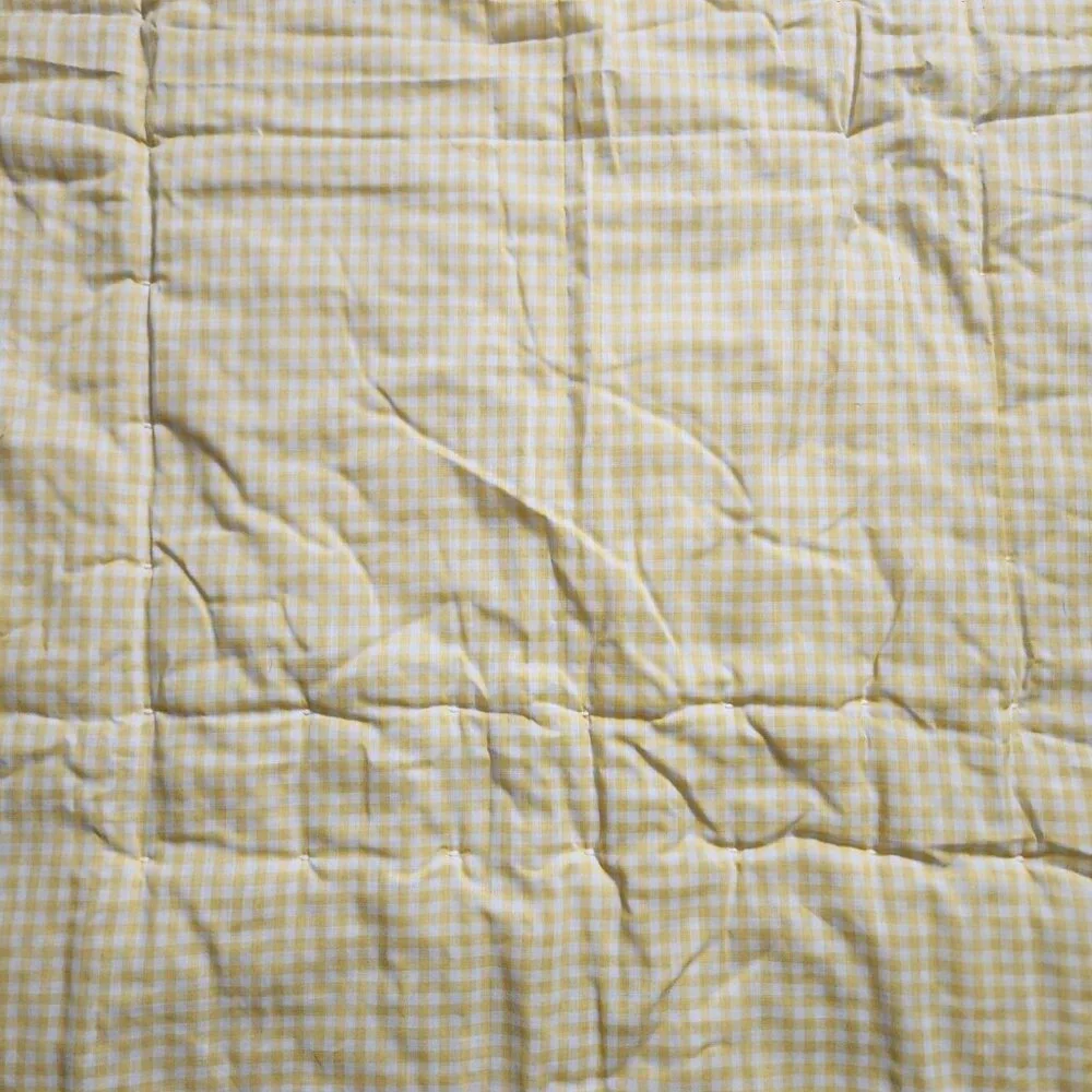Vintage Handmade Patchwork Jack In the Box Clown Crib Gingham Floral Quilt